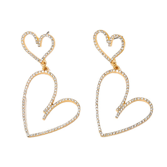 Exaggerated Love Long Ladies Earrings - Vienna Verve Collection