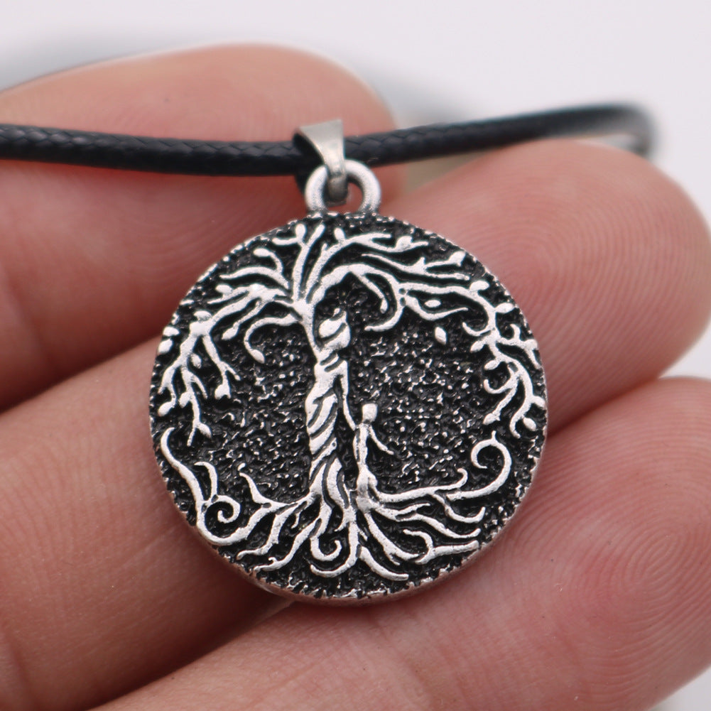 Norse Legacy Metal Tree of Life Necklace - Unique Gift for Men