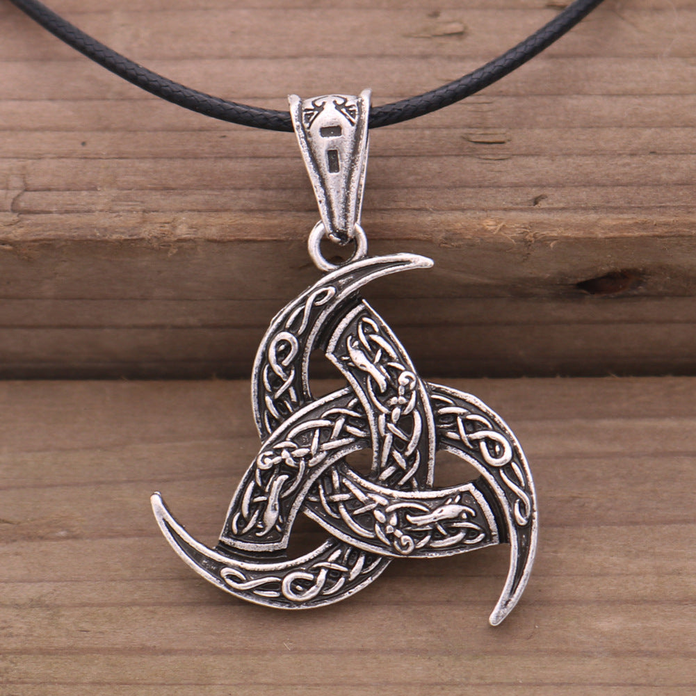 Norse Legacy Odin Necklace with Dragon Pendant - Men's Wholesale Talisman