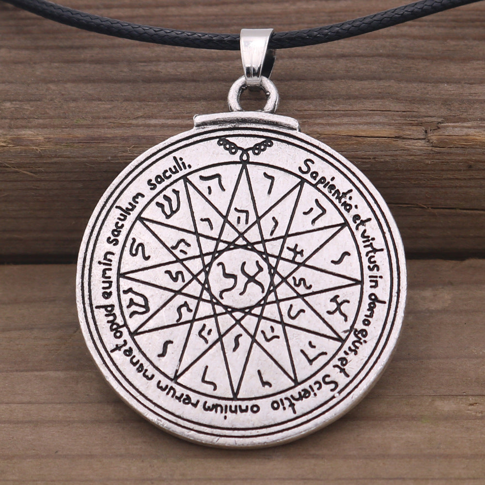 Mystical Norse Legacy Metal Pendant with Sealed Love Talisman