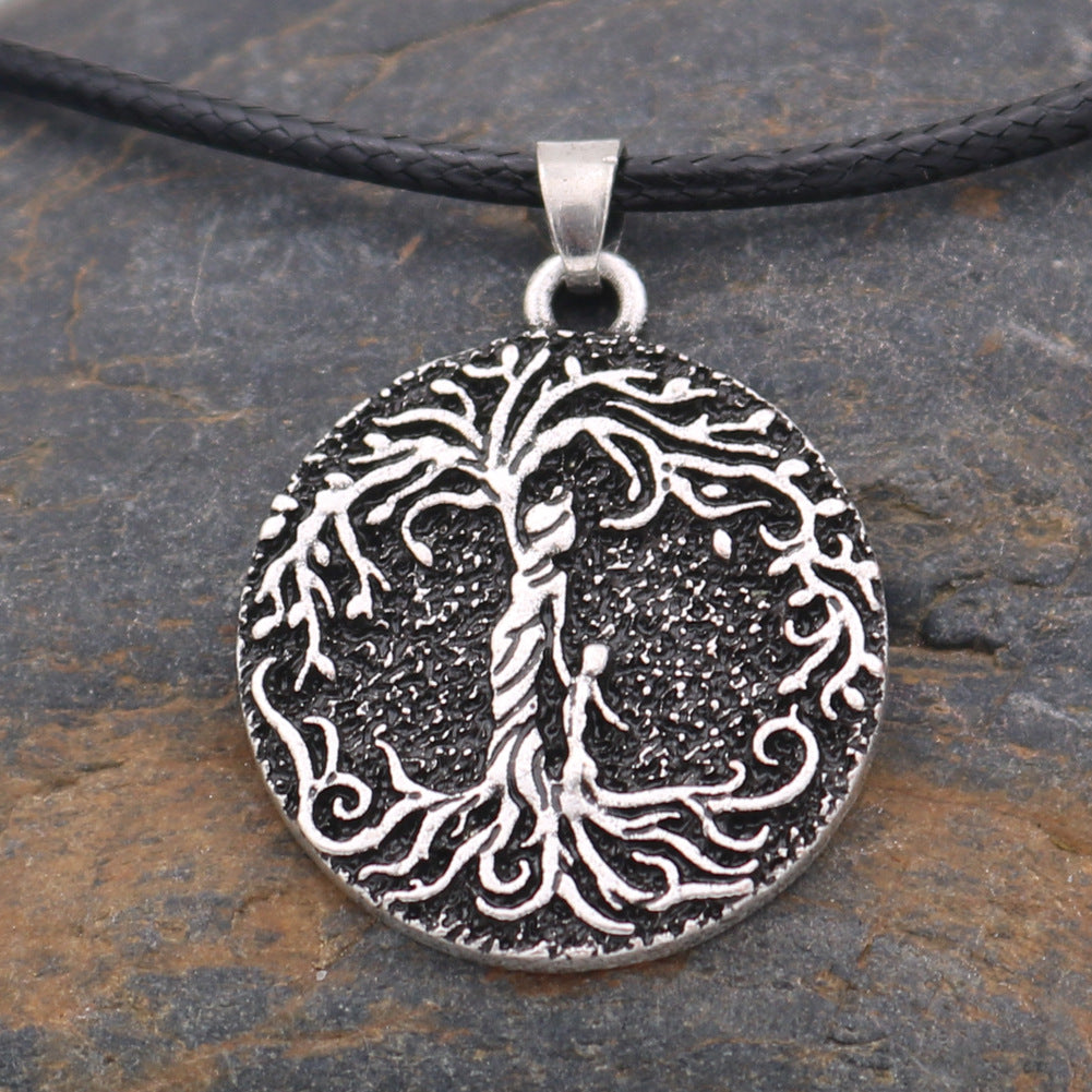 Norse Legacy Metal Tree of Life Necklace - Unique Gift for Men