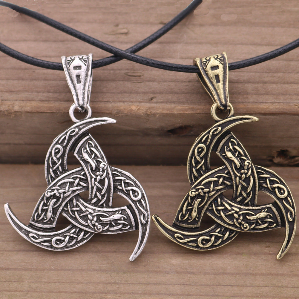 Norse Legacy Odin Necklace with Dragon Pendant - Men's Wholesale Talisman