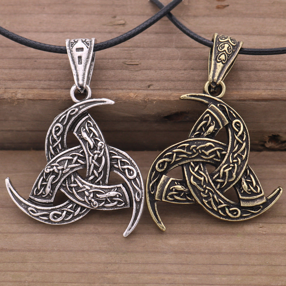 Norse Legacy Odin Necklace with Dragon Pendant - Men's Wholesale Talisman