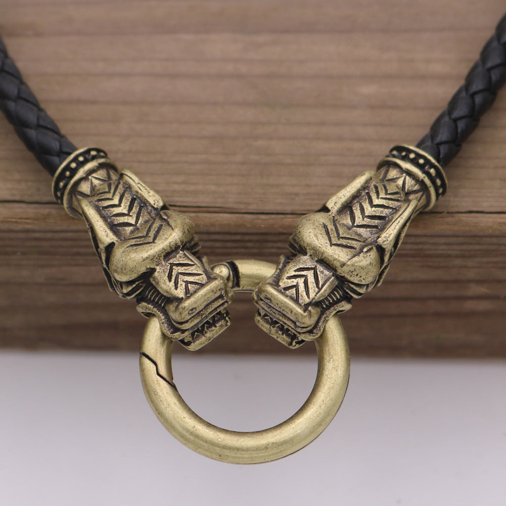 Legendary Wolf Necklace - Nordic Myth Inspired Jewelry for Men