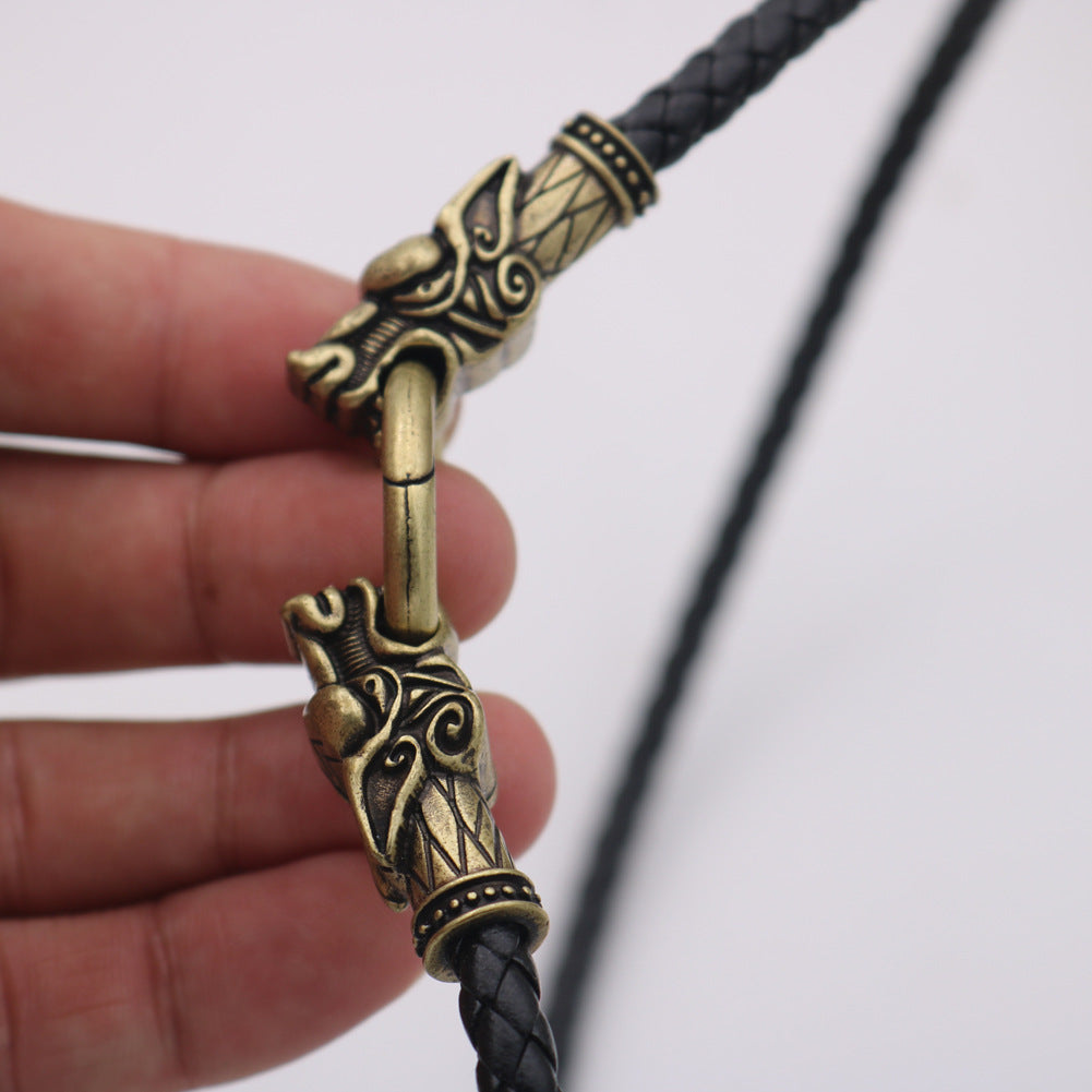 Legendary Wolf Necklace - Nordic Myth Inspired Jewelry for Men