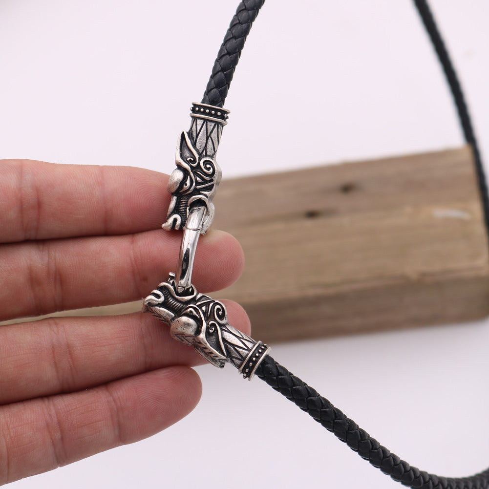 Legendary Wolf Necklace - Nordic Myth Inspired Jewelry for Men