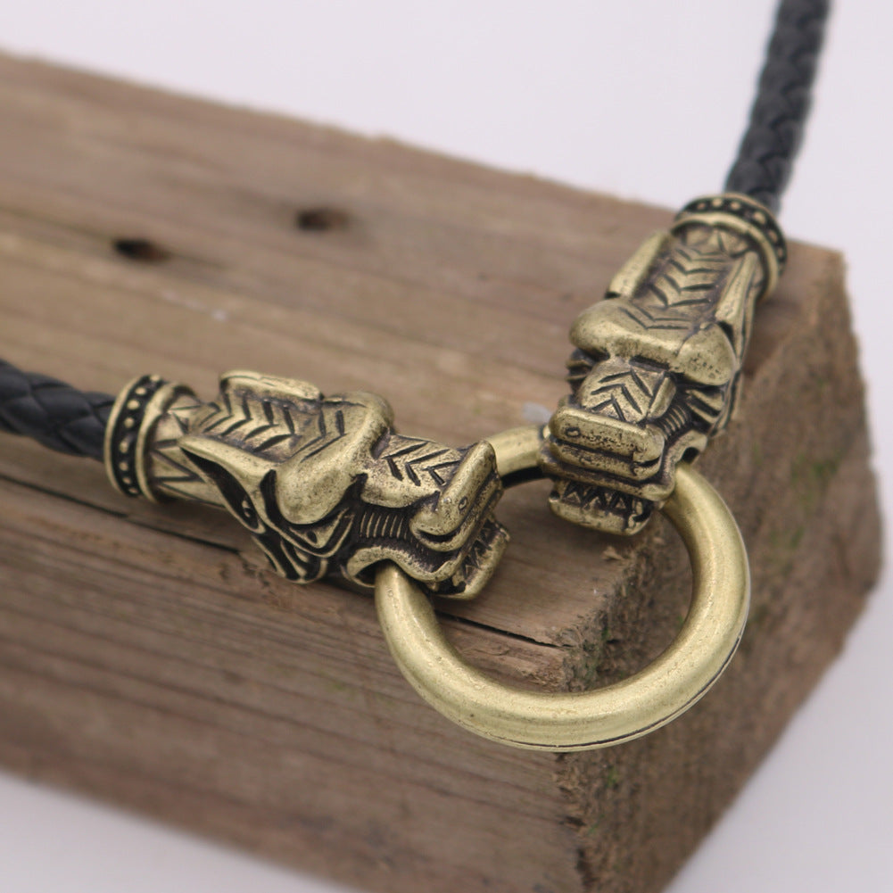 Legendary Wolf Necklace - Nordic Myth Inspired Jewelry for Men