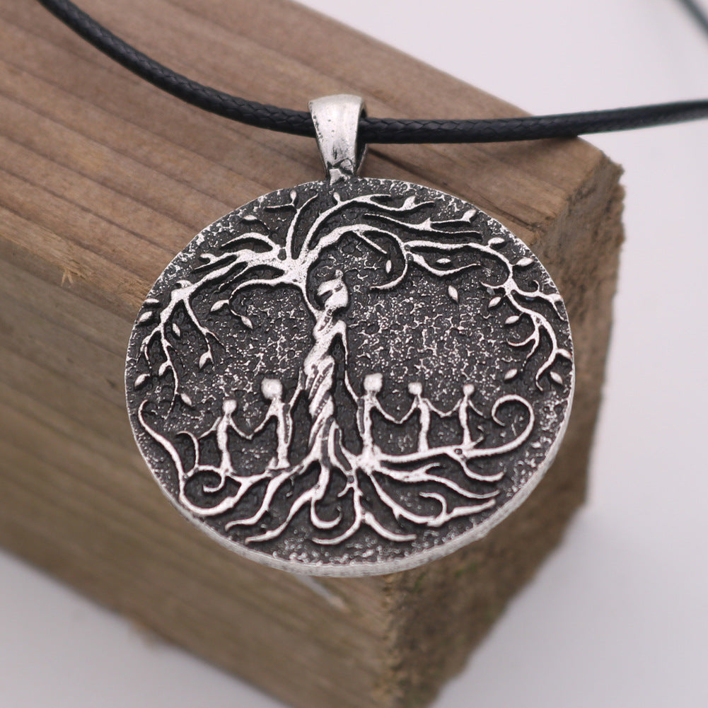 Viking Life Tree Alloy Pendant Necklace - Norse Legacy Collection