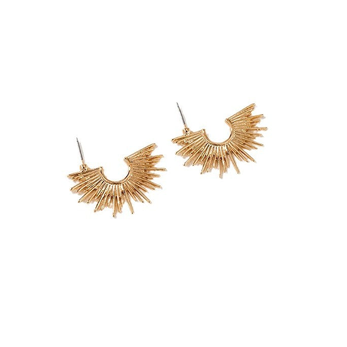 Sunlit Metal Earrings - Vienna Verve Collection