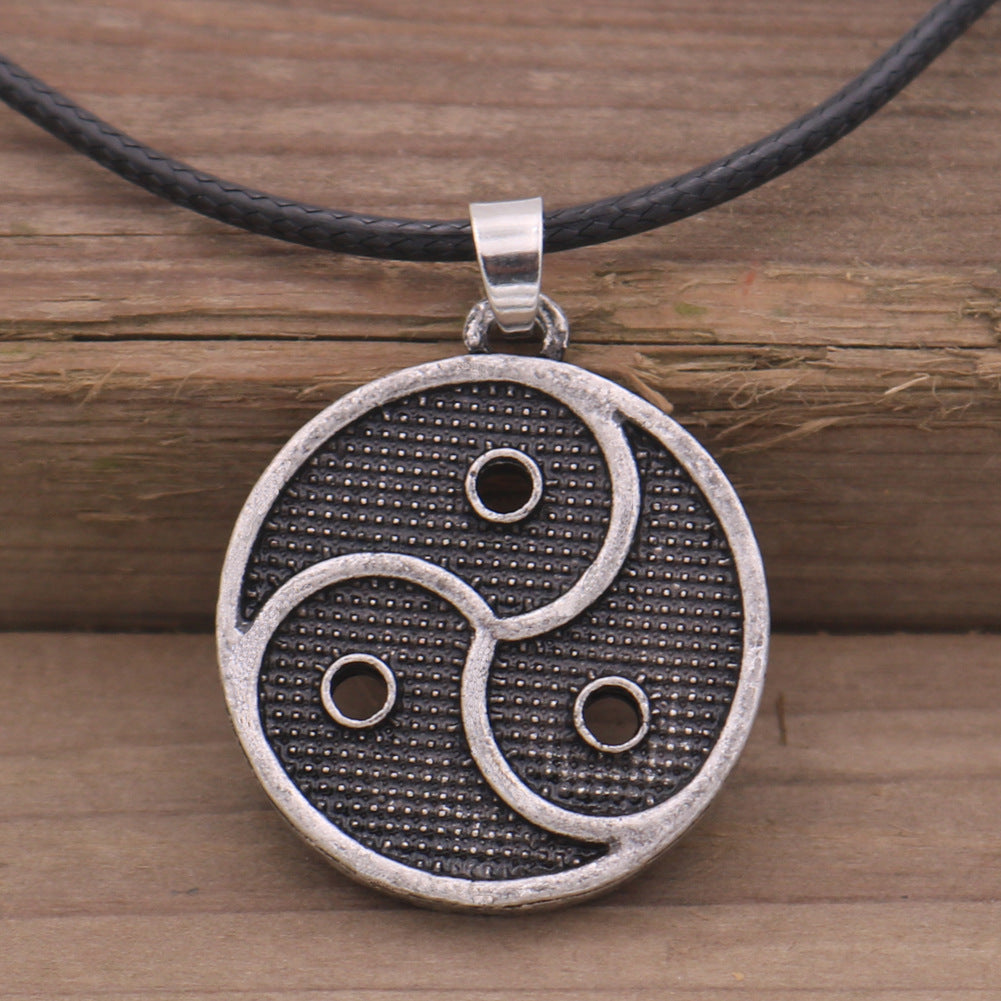 Mystical Yin Yang Bagua Necklace from Norse Legacy Collection