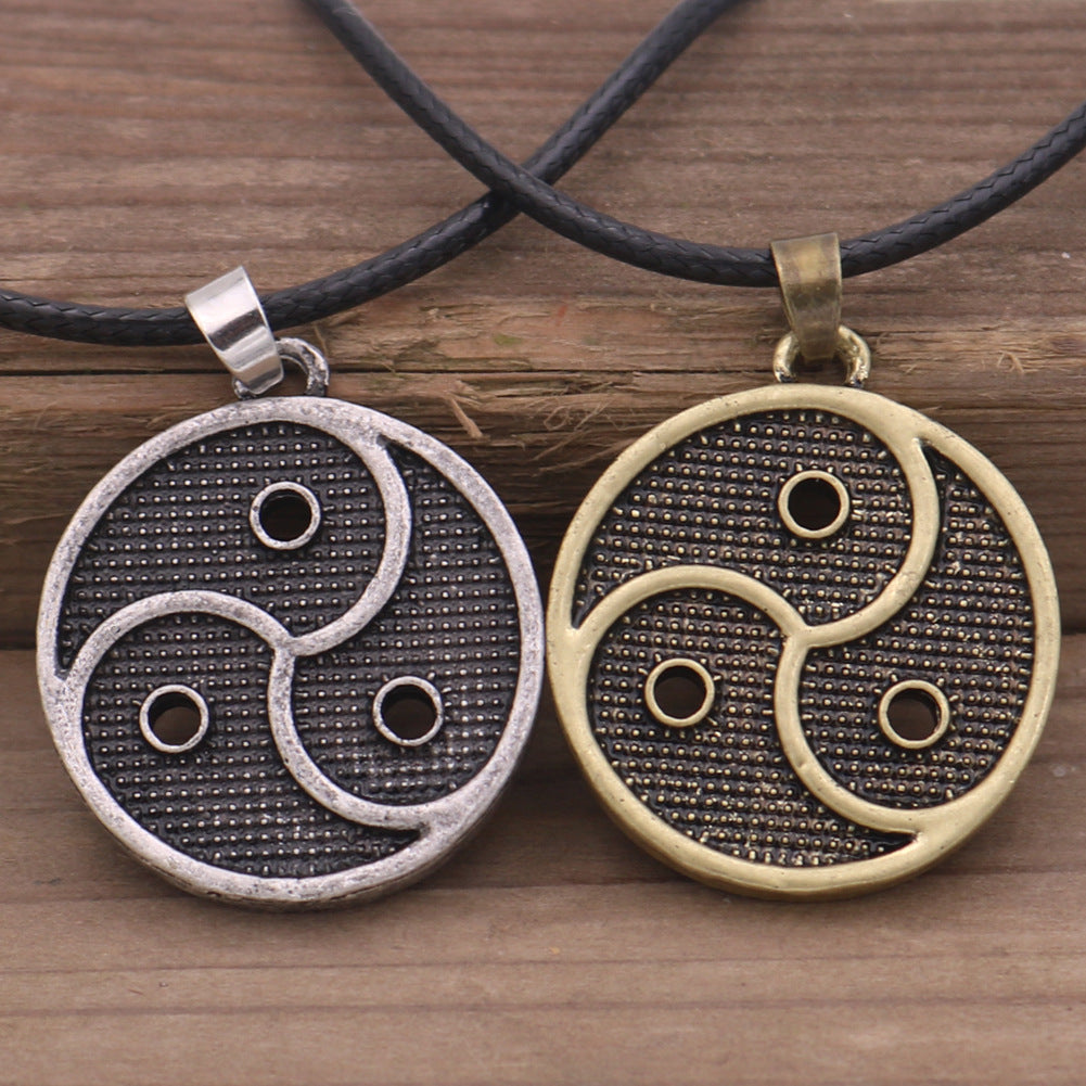 Mystical Yin Yang Bagua Necklace from Norse Legacy Collection