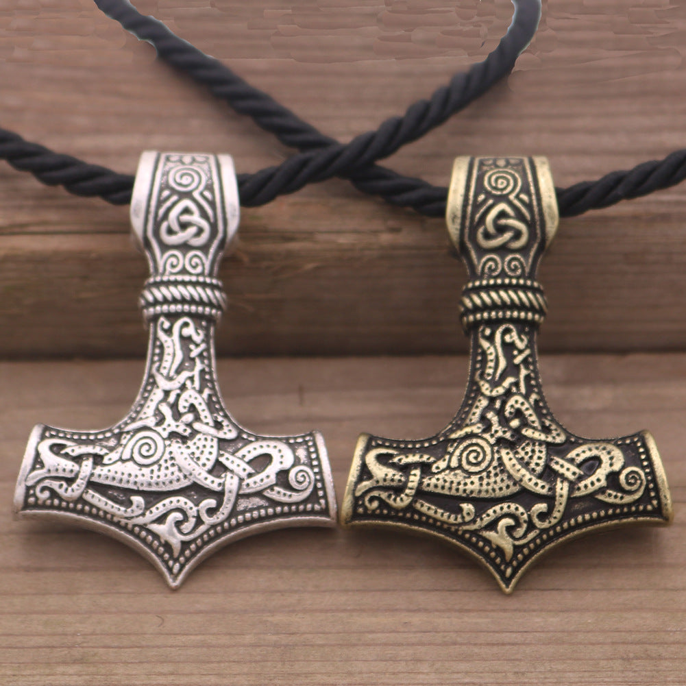 Mighty Viking Thor Hammer Necklace - Norse Legacy Collection