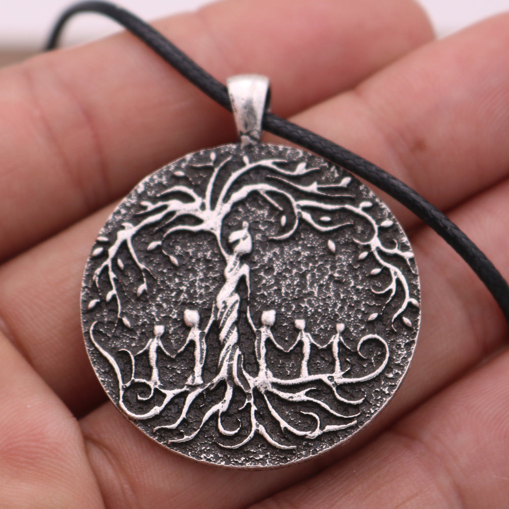 Viking Life Tree Alloy Pendant Necklace - Norse Legacy Collection