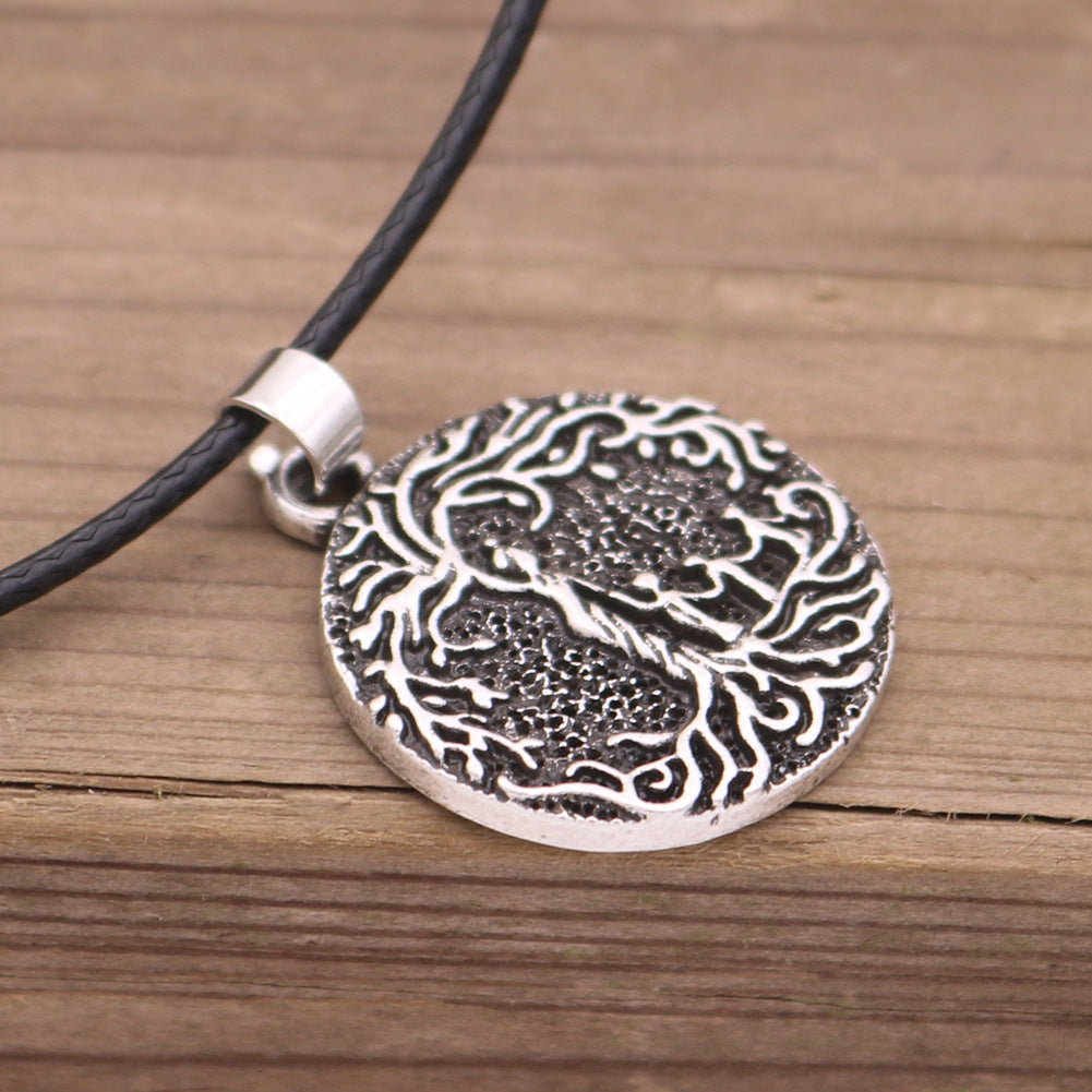 Mythical World Tree Viking Necklace for Men