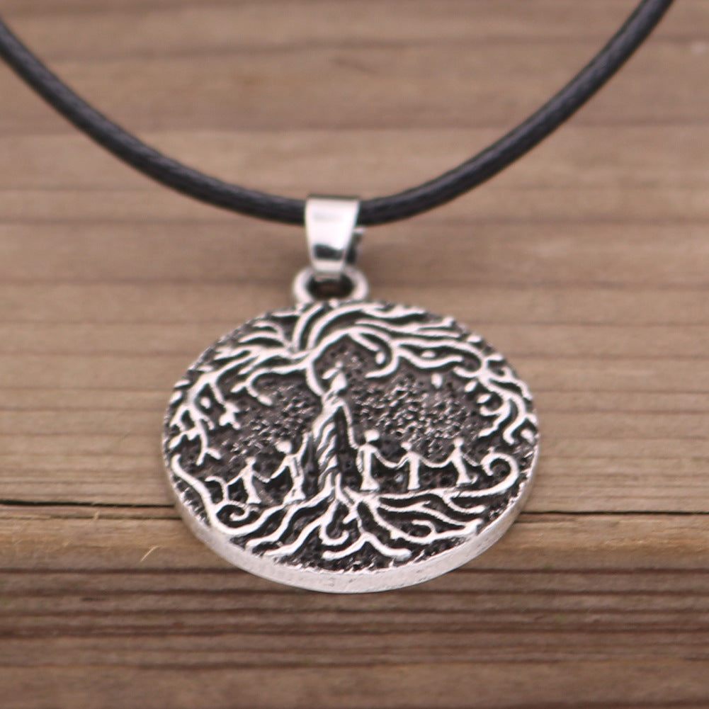 Viking Pirate Tree of Life Necklace - European & American Jewelry for Men