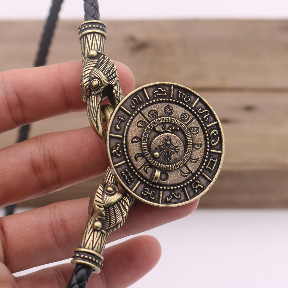 Moon Amulet Necklace - Norse Legacy Vintage Style for Men - Wholesale Supply