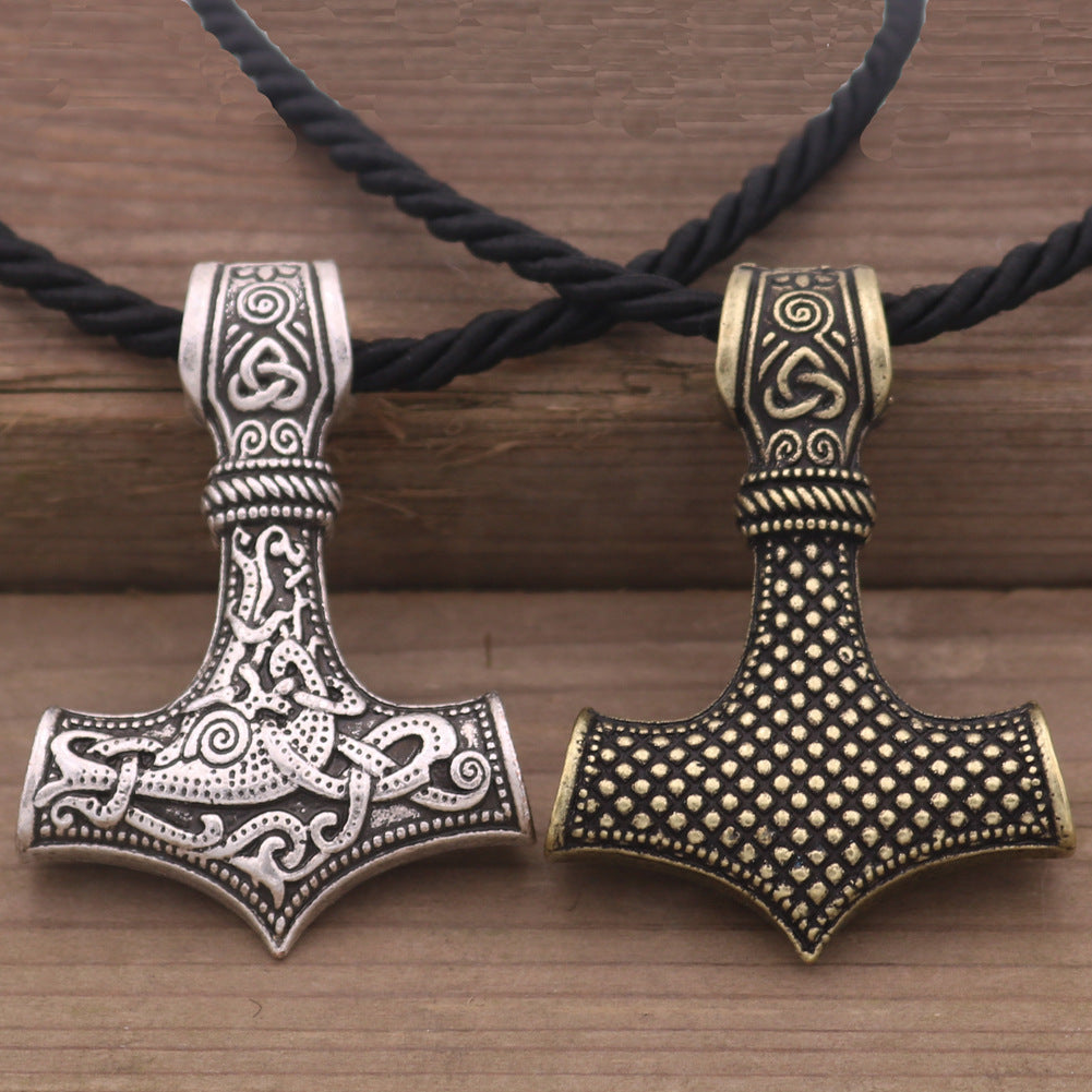 Mighty Viking Thor Hammer Necklace - Norse Legacy Collection