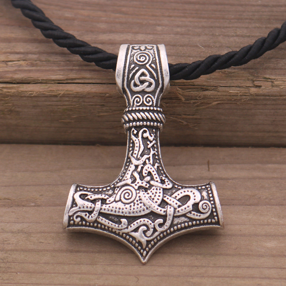 Mighty Viking Thor Hammer Necklace - Norse Legacy Collection