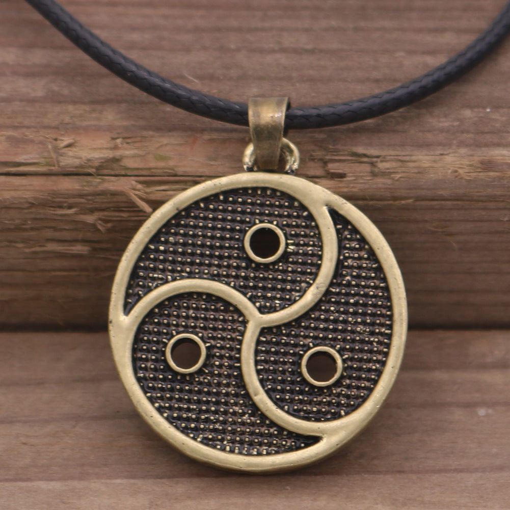 Mystical Yin Yang Bagua Necklace from Norse Legacy Collection