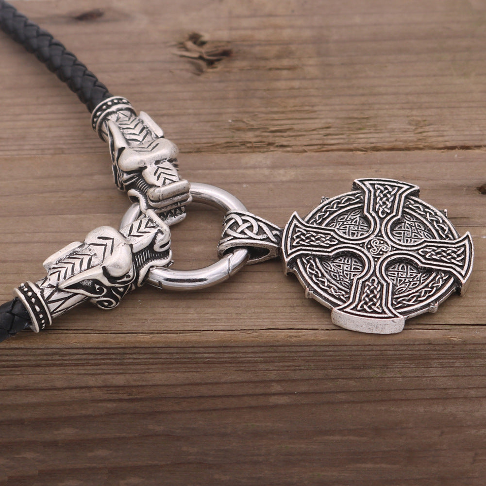 Viking Sun Cross Celtic Necklace - Norse Legacy Heritage Piece