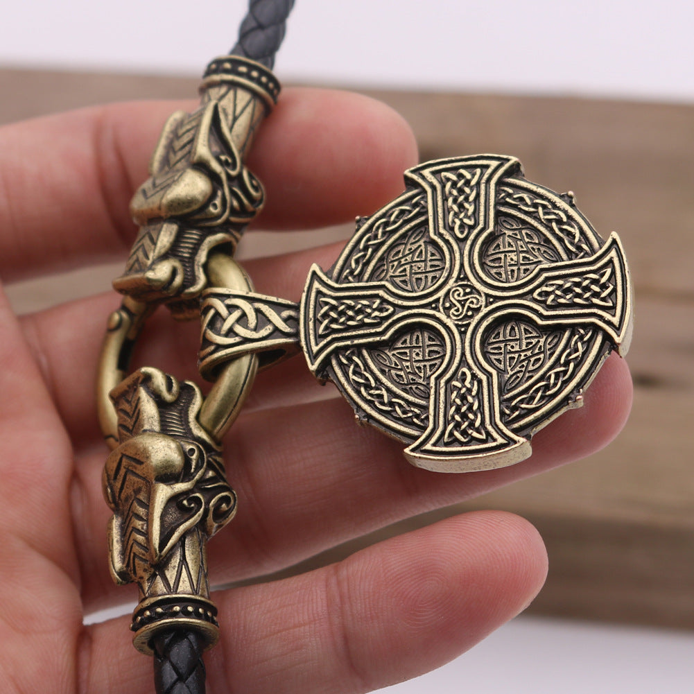 Viking Sun Cross Celtic Necklace - Norse Legacy Heritage Piece