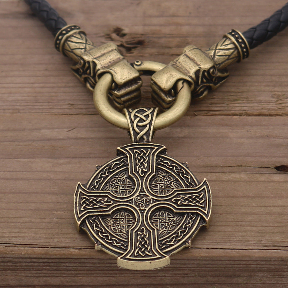 Viking Sun Cross Celtic Necklace - Norse Legacy Heritage Piece