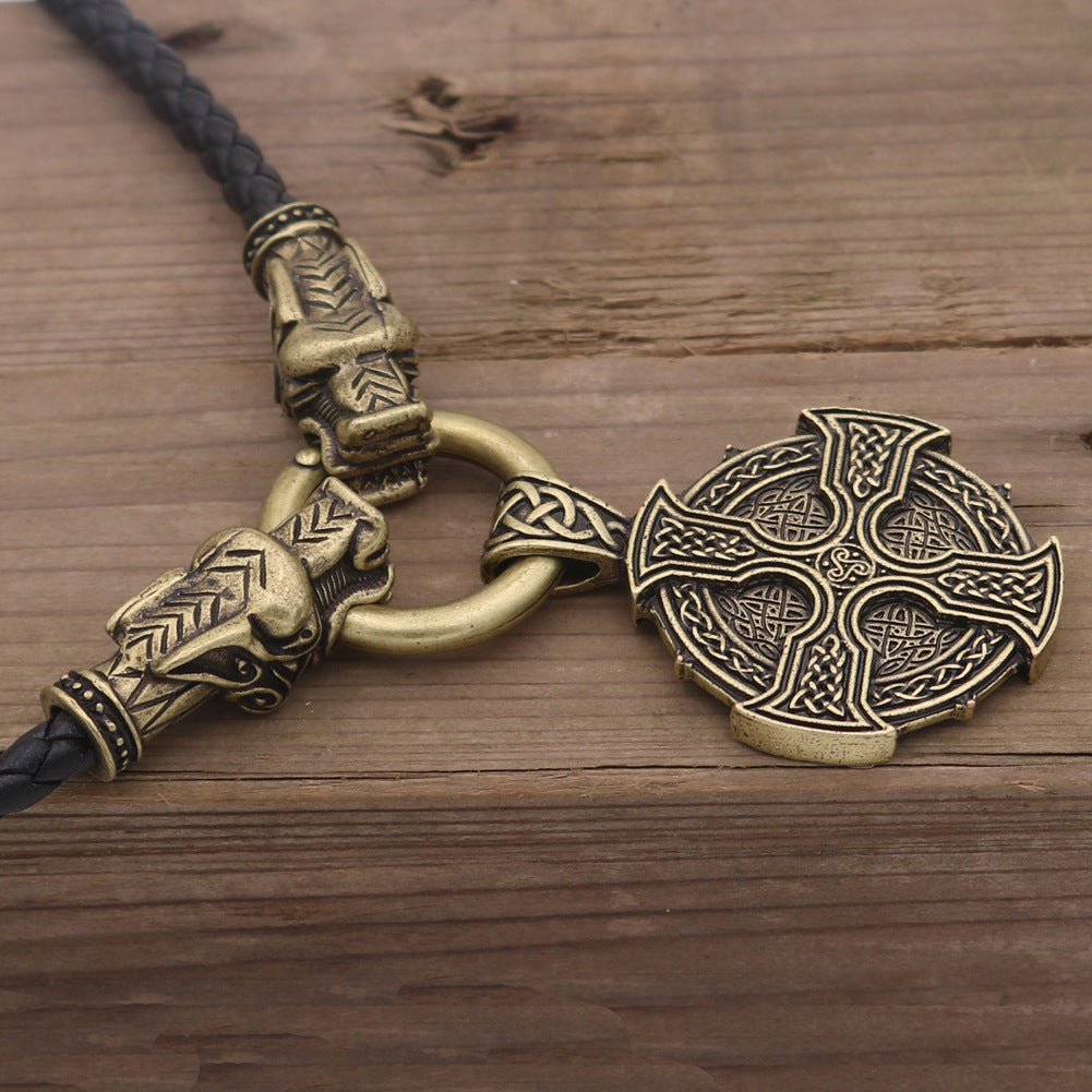 Viking Sun Cross Celtic Necklace - Norse Legacy Heritage Piece