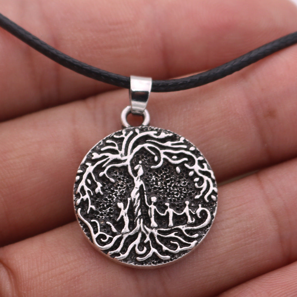 Viking Tree of Life Family Pendant Necklace - Men's Wholesale Jewelry