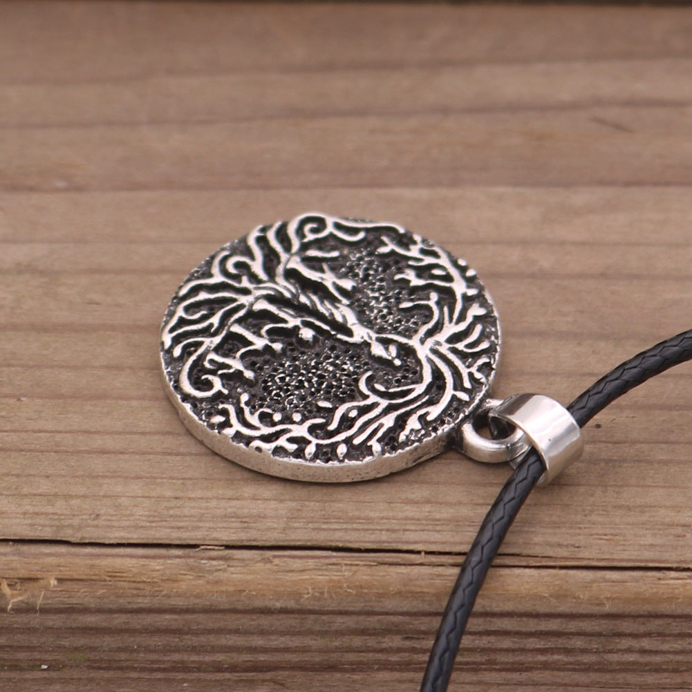 Viking Tree of Life Family Pendant Necklace - Men's Wholesale Jewelry