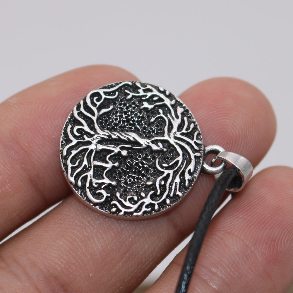 Mythical World Tree Viking Necklace for Men