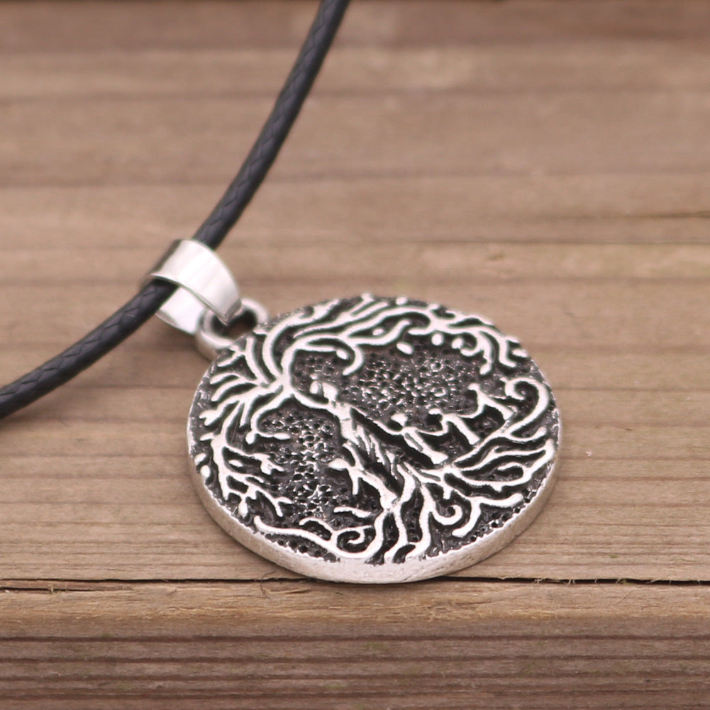 Viking Tree of Life Family Pendant Necklace - Men's Wholesale Jewelry