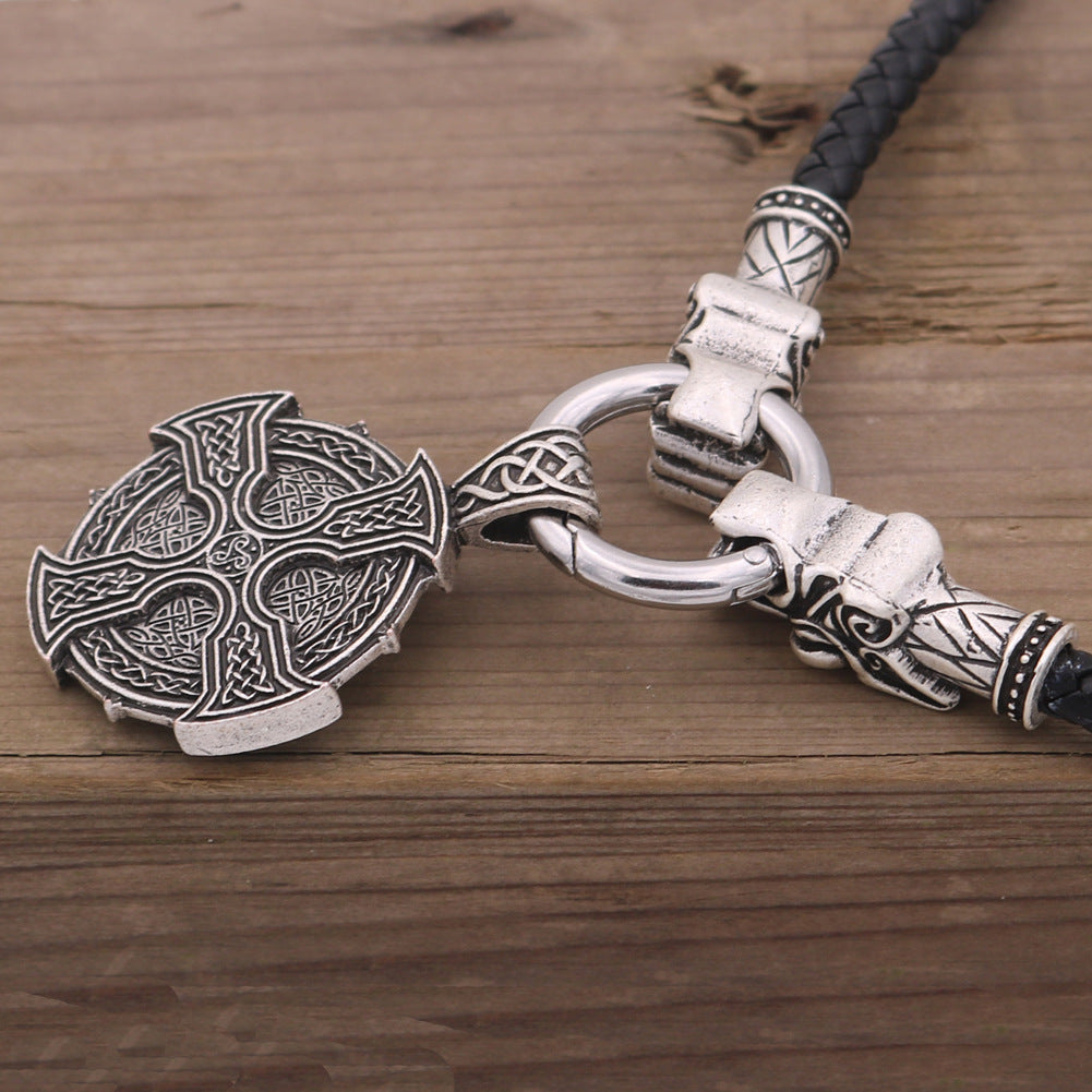 Viking Sun Cross Celtic Necklace - Norse Legacy Heritage Piece