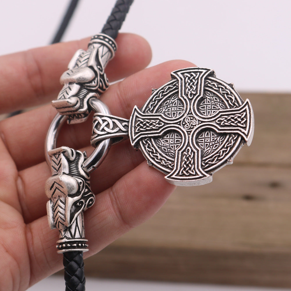 Viking Sun Cross Celtic Necklace - Norse Legacy Heritage Piece