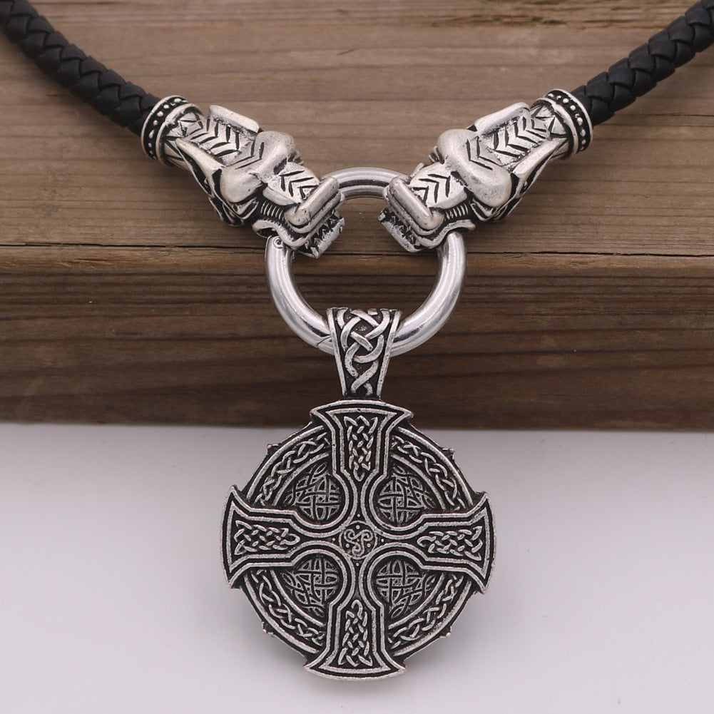 Viking Sun Cross Celtic Necklace - Norse Legacy Heritage Piece