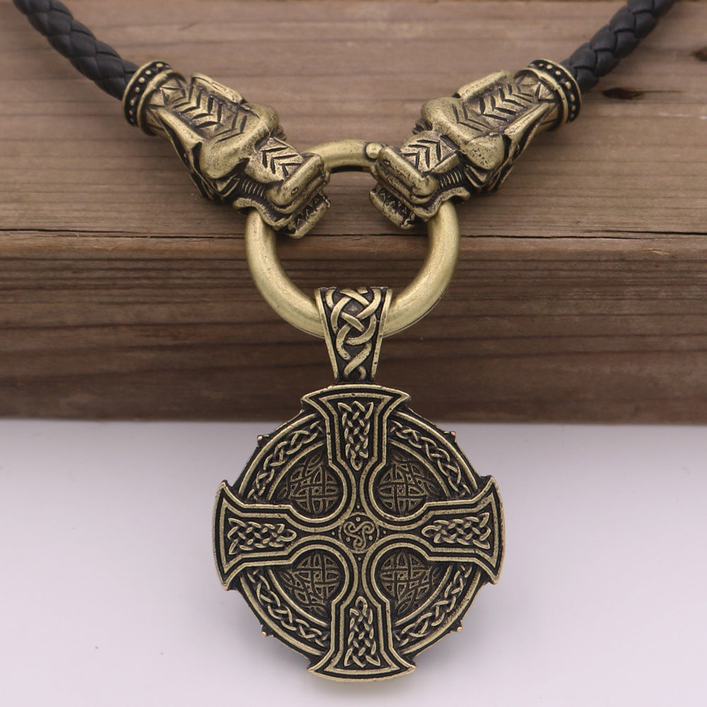 Viking Sun Cross Celtic Necklace - Norse Legacy Heritage Piece