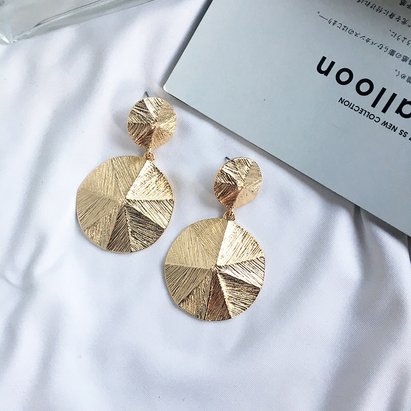 Exaggerated Alloy Earrings with a Stylish Twist