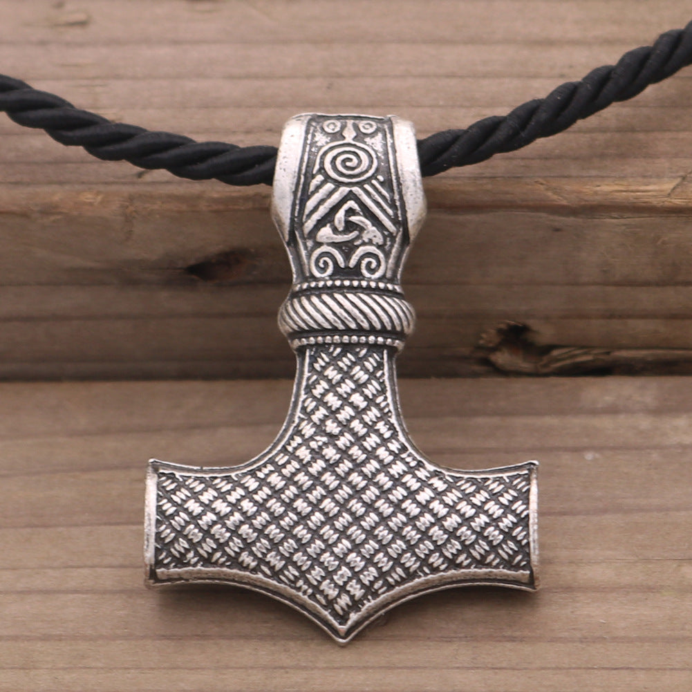 Norse Legacy Viking Thor's Hammer Pendant Necklace for Men