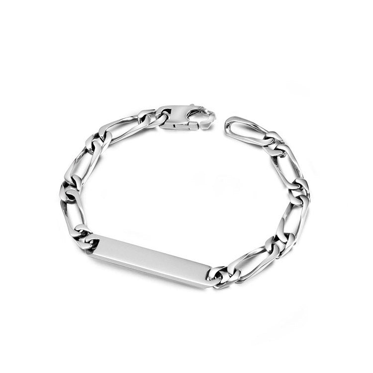 Elegant Titanium Steel Couple Bracelets for Men and Women - Simple European and American Design