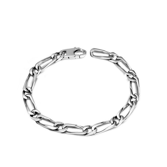 Elegant Titanium Steel Couple Bracelets for Men and Women - Simple European and American Design