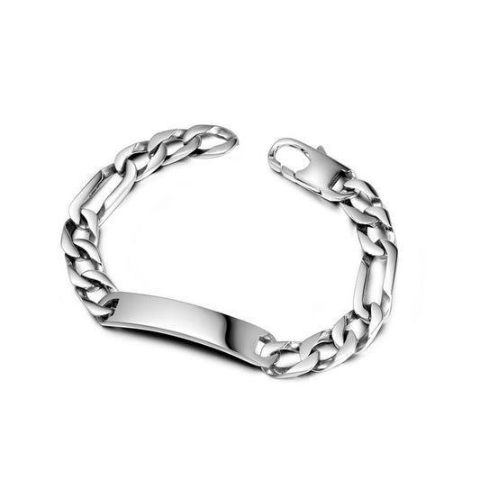 Punk-Inspired Titanium Steel Chain Bracelet for Men – Trendy Nightclub Accessory