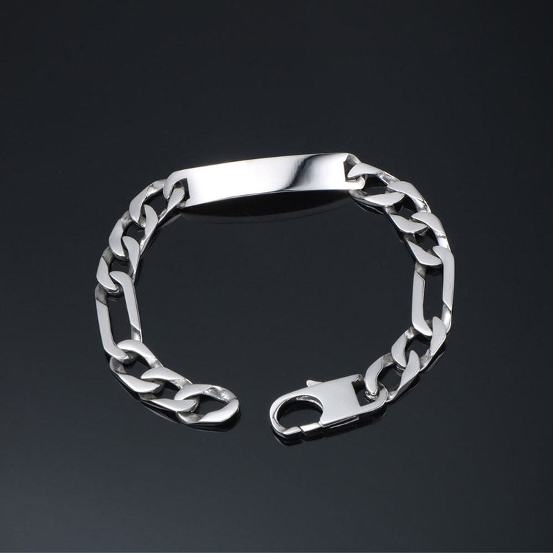 Punk-Inspired Titanium Steel Chain Bracelet for Men – Trendy Nightclub Accessory