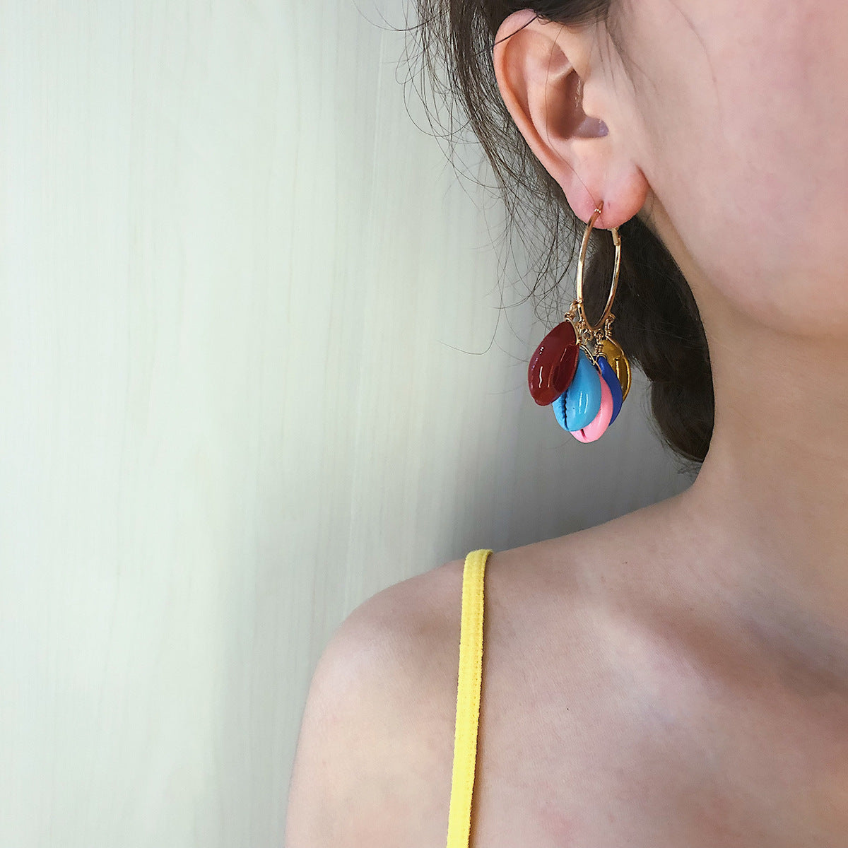 Colorful Shell Earrings from Vienna Verve Collection