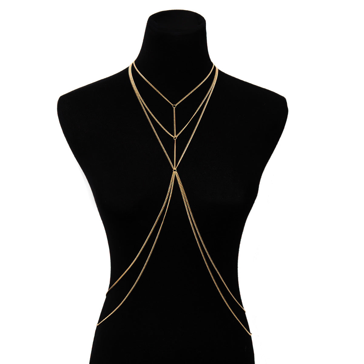 European and American Jewelry Collection Vienna Verve Multi-Layer Geometric Body Chain