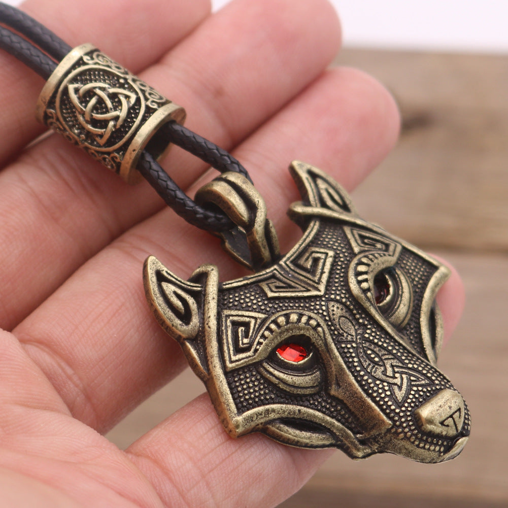 Norse Legacy Triangle Knot Pendant Necklace for Men