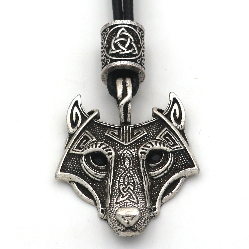 Norse Legacy Triangle Knot Pendant Necklace for Men