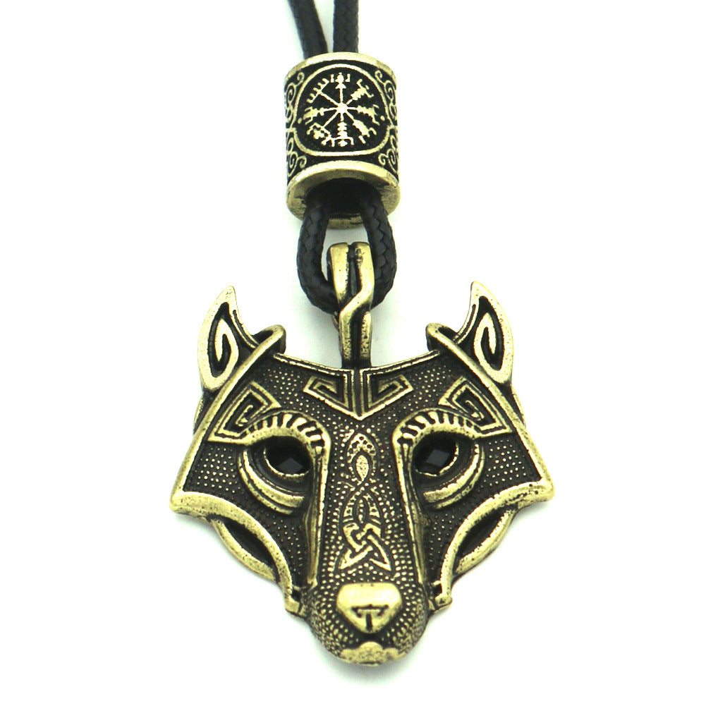 Norse Legacy Triangle Knot Pendant Necklace for Men