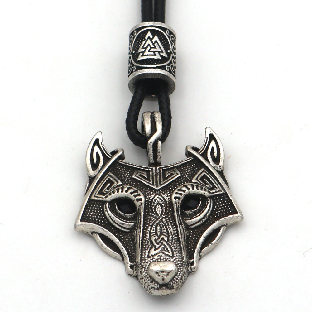 Norse Legacy Triangle Knot Pendant Necklace for Men