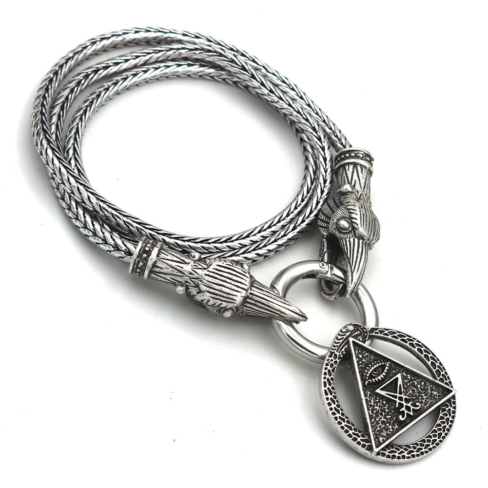 Mythical Nordic Cobra Necklace for Men - Wholesale Jewelry from Planderful's Norse Legacy Collection