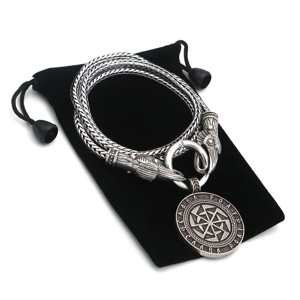 Mythical Viking Wolf Amulet Necklace for Men