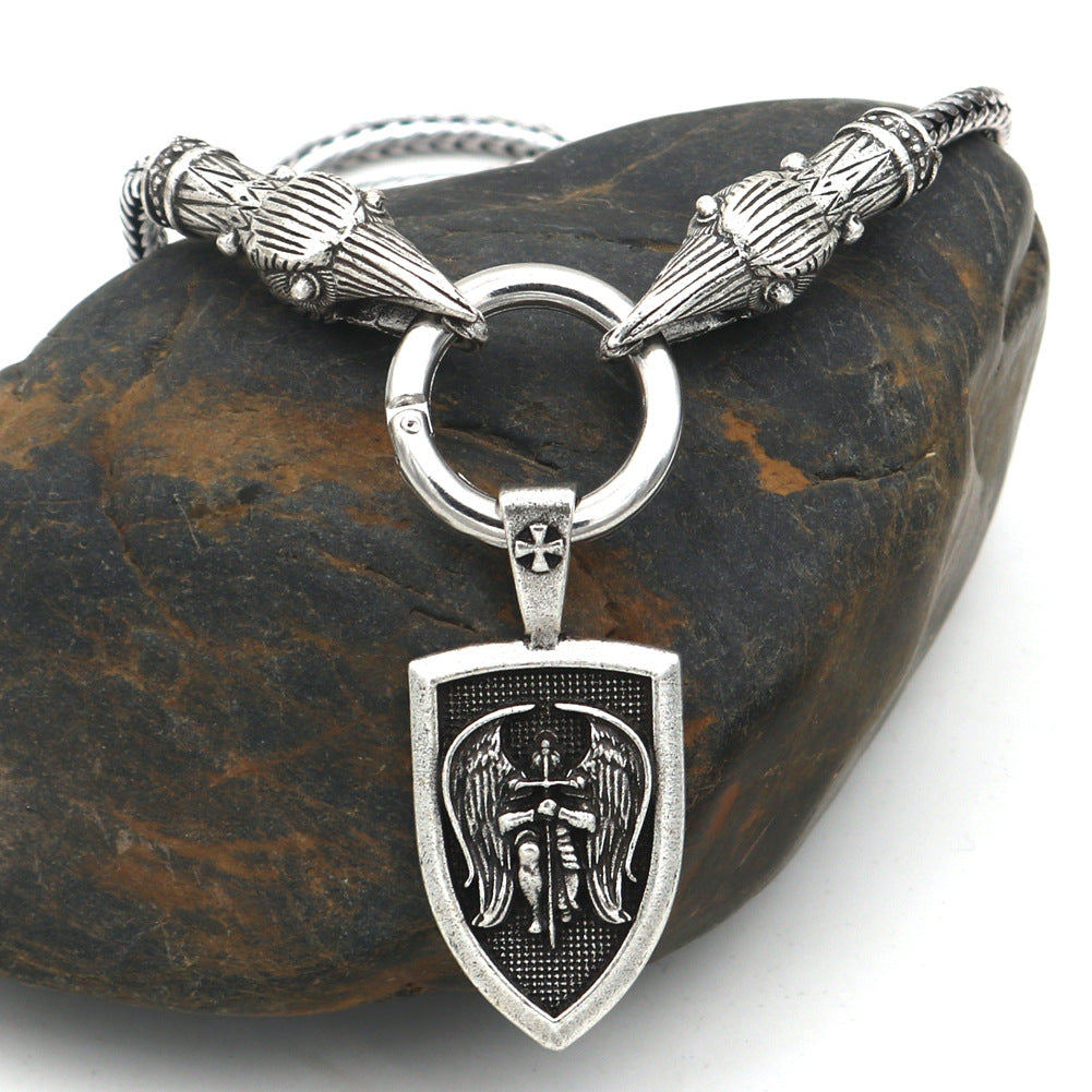 Viking Angel Sword Necklace - Norse Legacy Collection - Men's Fashion Amulet